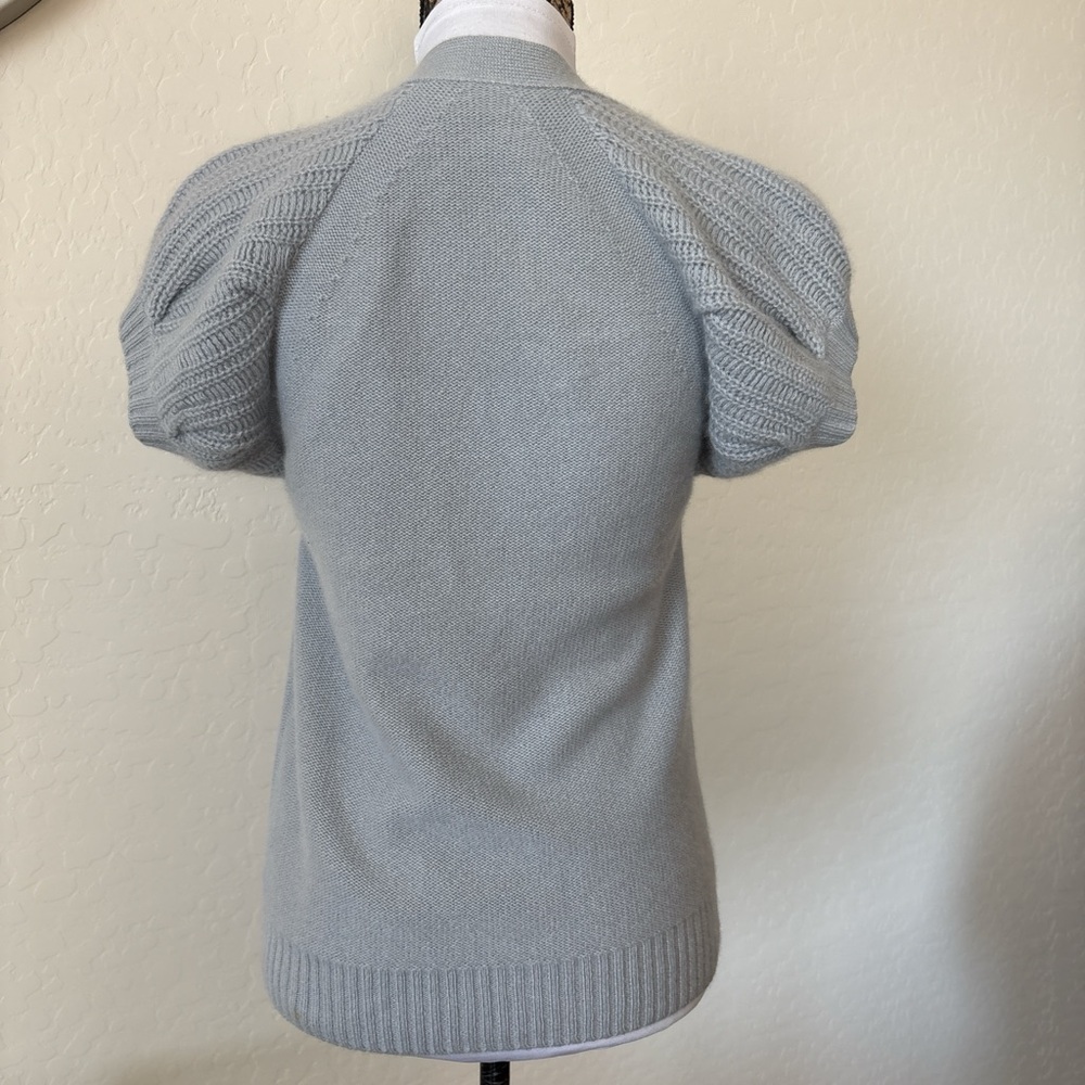 TSESAY Women's 100% cashmere Gray Knit Top. M - Picture 2 of 7